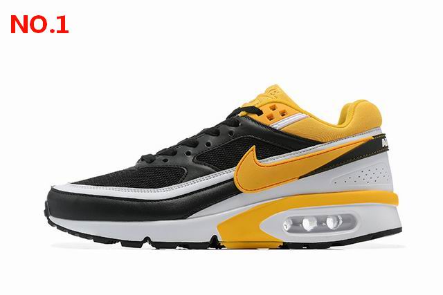 Nike Air Max BW Men Shoes Black Yellow White;